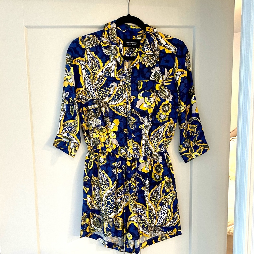 Banana Republic Floral Jumpsuit